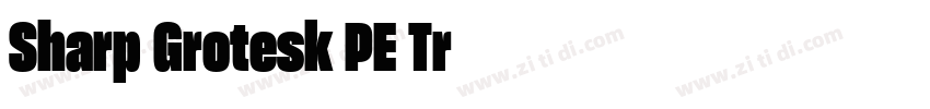 Sharp Grotesk PE Tr字体转换